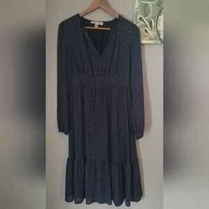 Michael Kors Navy Long Sleeve Dress